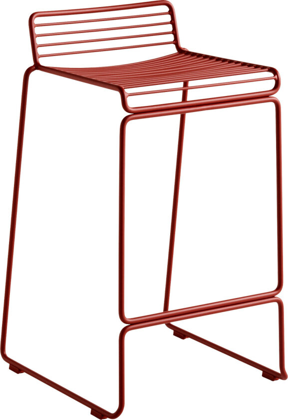 Hee Bar Stool Low - Rust - Barstoler & barkrakker - Hee Welling - Rød - Metall/Tre