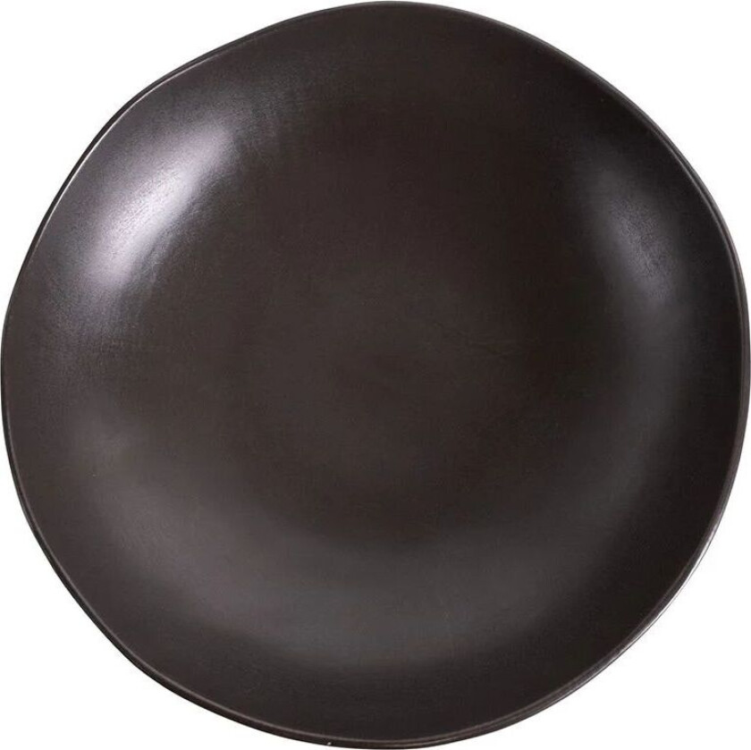 Natur - Dyp Tallerken 24 Cm - Matt Sort