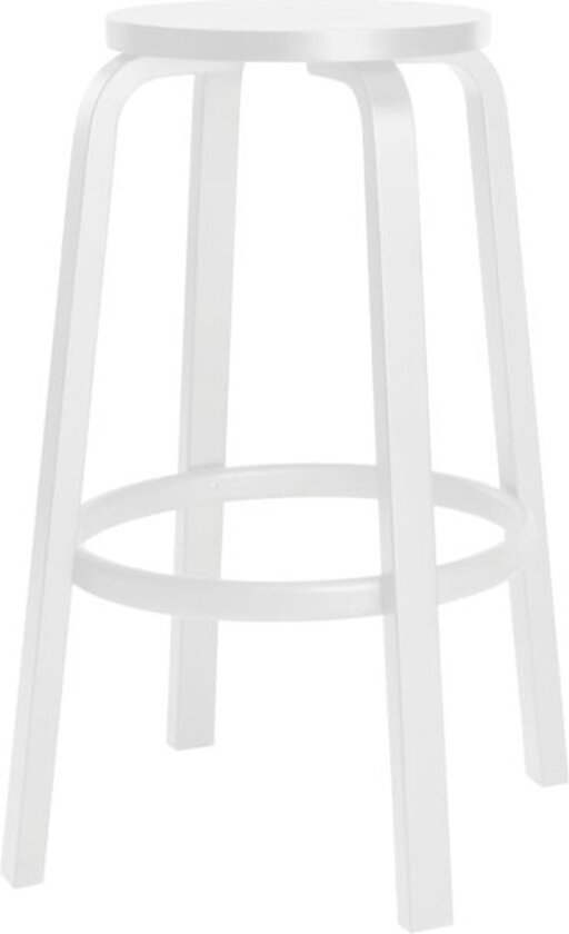 Barstol 64, 75 cm, Helt vitlackad - Barstoler & barkrakker - Alvar Aalto - Hvit - Tre