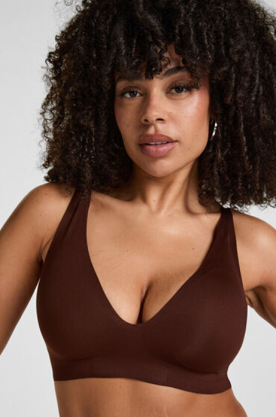 Vattert bh uten bøyle Super Komfort Brun