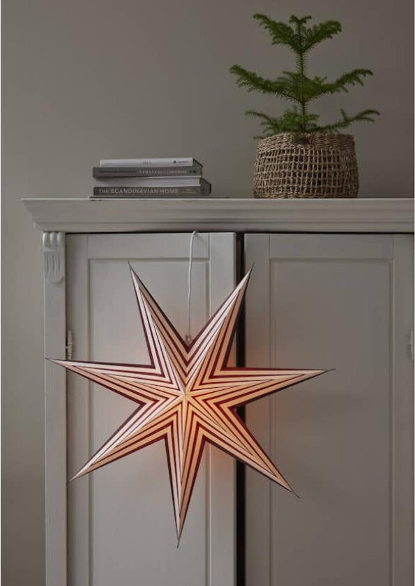 Adventstjerne Star Trading Stripe Papirstjerne 60 cm