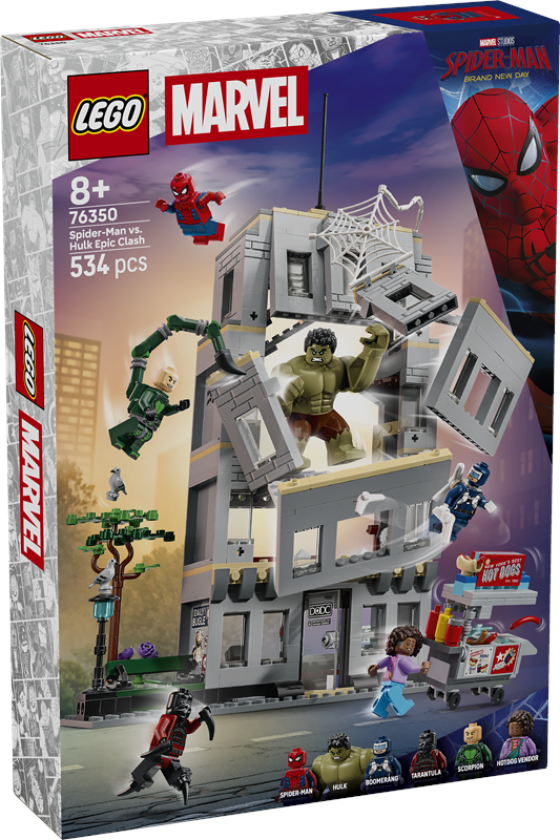 Super Heroes Marvel 76350 Episk oppgjør mellom Spider-Man og Hulk