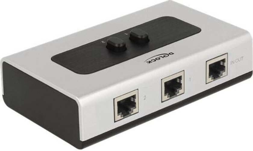 Switch Rj45 10/100/1000 2 Port Manual Bidirectional