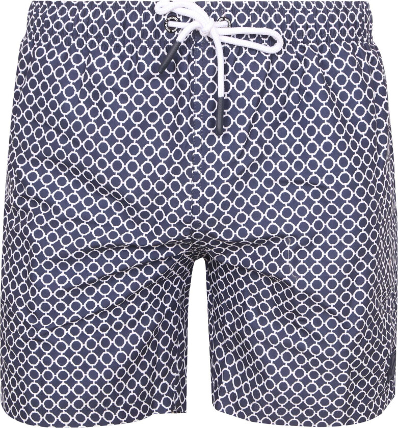 Badeshorts Circle Chain Marineblå Mørkeblå Blå Størrelse S
