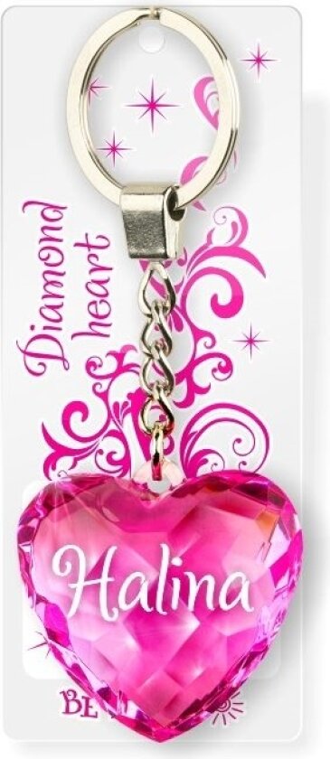 nøkkelring Diamond Heart nøkkelring - Halina (BEHA0053)