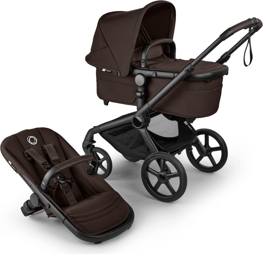 Fox 5 Renew Complete Vugge Og Sittevogn Black Cocoa Brown Black Cocoa Brown One Size Brun One Size unisex