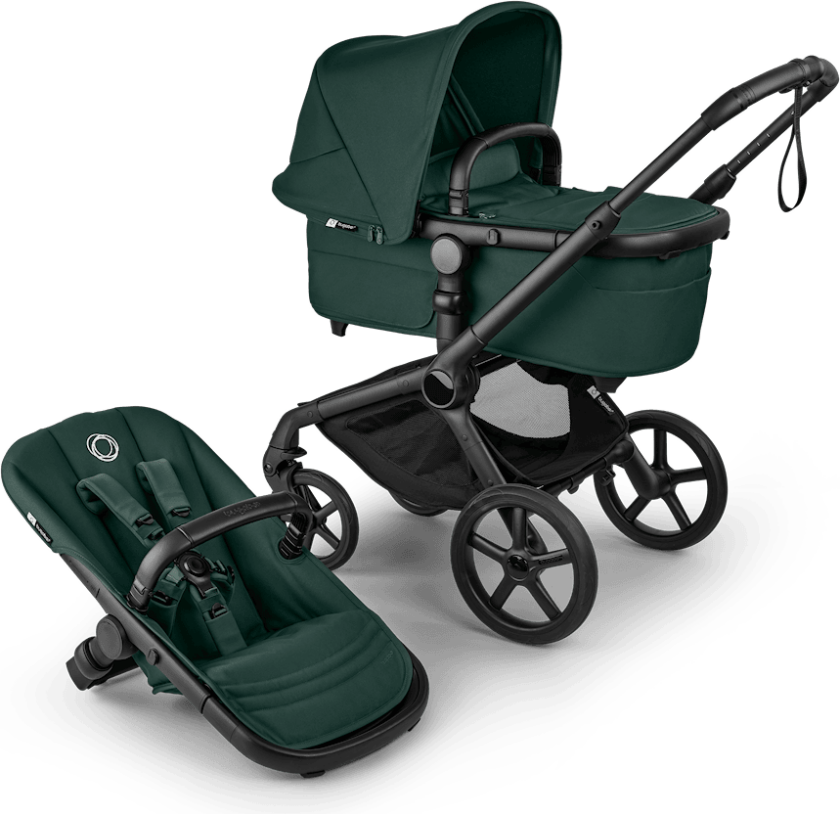 Fox 5 Renew Komplett Barnevogn Black Fern Green Black Fern Green One Size Grønn One Size unisex