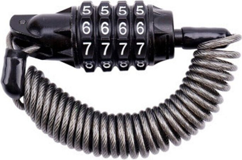 Sykkellås med wire og kodelås