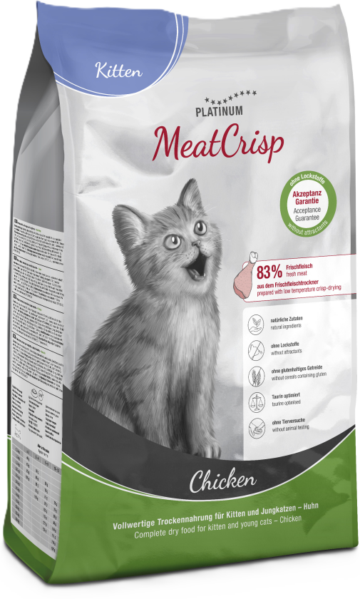 Cat MeatCrisp Kitten Chicken 1,5 kg - Katt - Kattefôr & kattemat - Tørrfôr for katt - Platinum