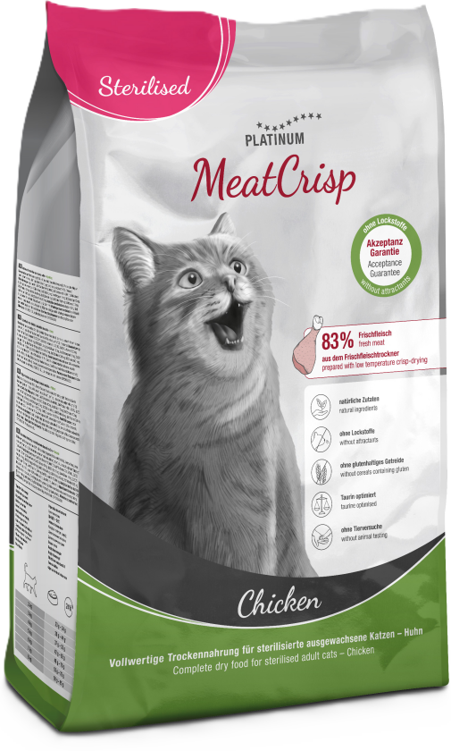 Cat MeatCrisp Sterilised Chicken 1,5 kg - Katt - Kattefôr & kattemat - Tørrfôr for katt - Platinum
