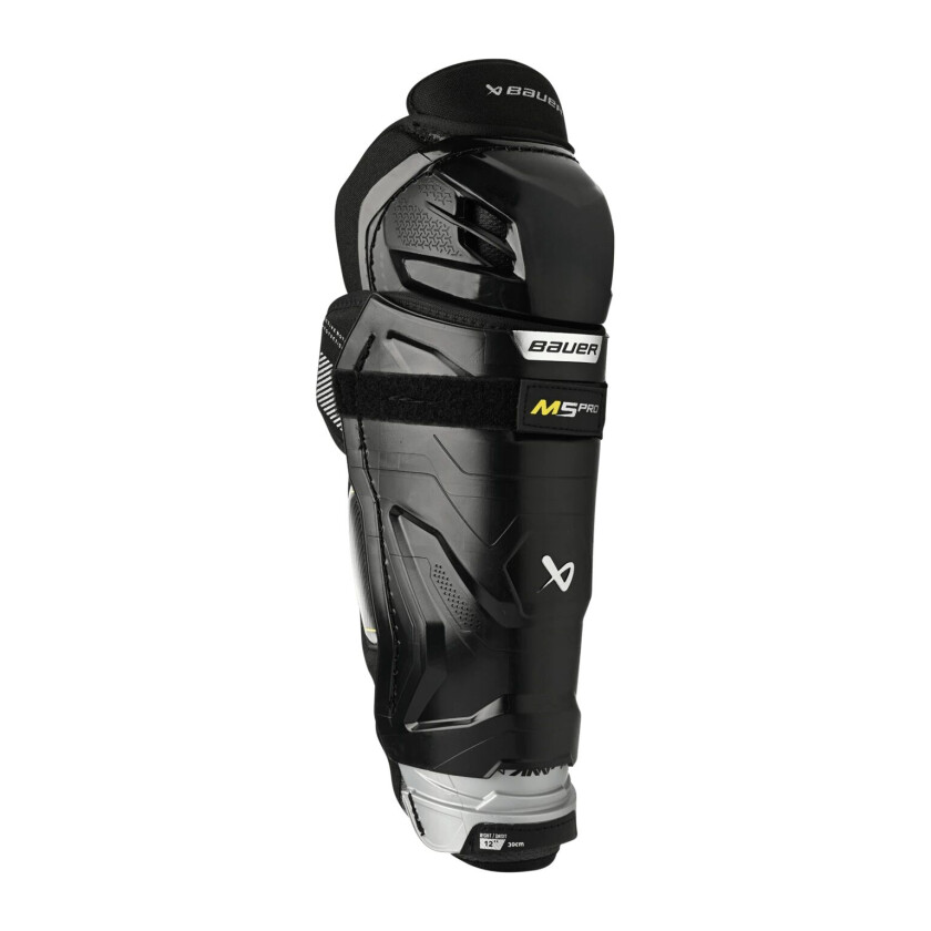 bauer S23 Supreme M5Pro Shin Guard 23/24, leggskinn til hockey, junior BLACK