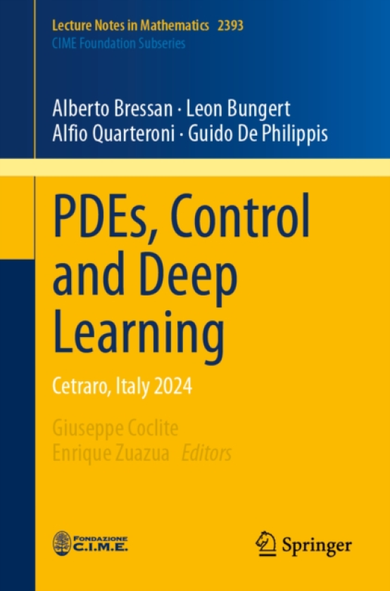 PDEs, Control and Deep Learning Cetraro, Italy 2024