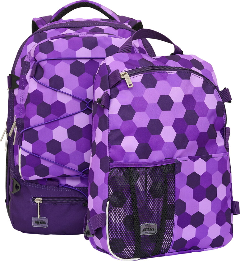 Skolesekk - Supreme+ - Purple Kuber - - OneSize - Skolesekk