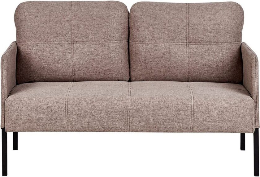 2-sitssoffa Beliani Lahti Beige, svart Brown\|\|Black