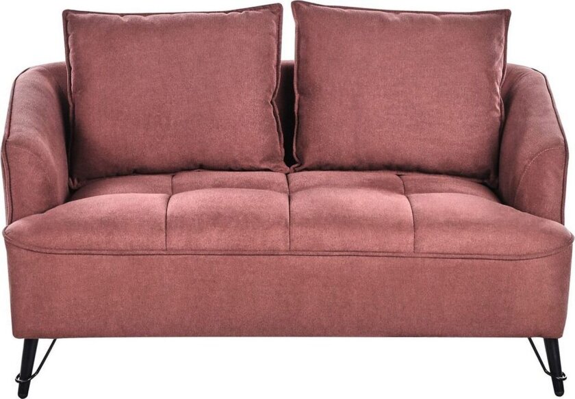 2-sitssoffa Beliani Hobro Brun, Svart Pink - Rosa