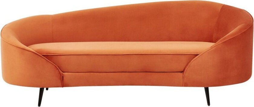 3-sitssoffa Beliani Savar Blå, Svart Orange\|\|Black