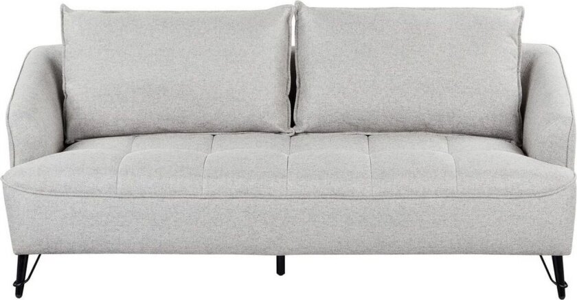 3-sitssoffa Beliani Hobro Brun, Svart Grey\|\|Black