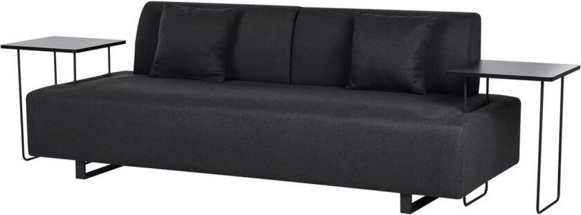 3-sitssoffa Beliani Sokna Beige, svart Black