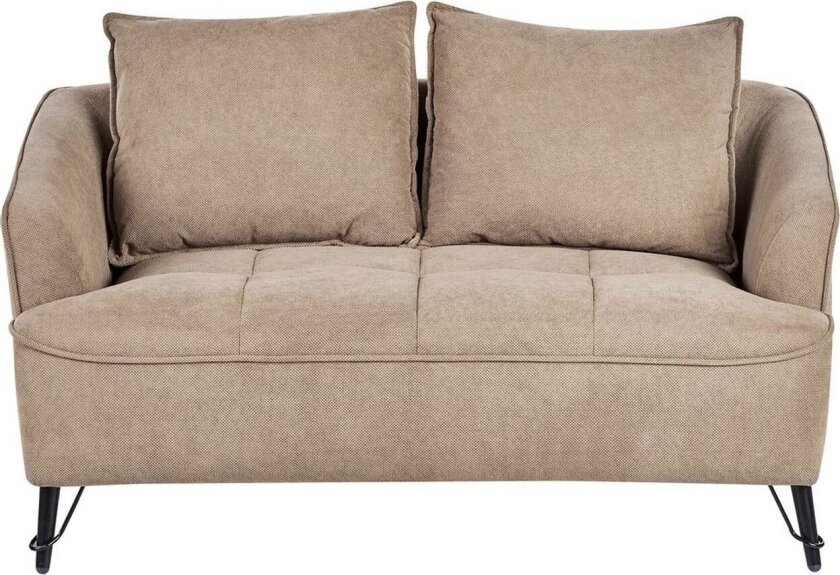 2-sitssoffa Beliani Hobro Brun, Svart Brown\|\|Black