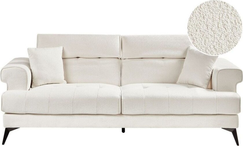 3-sitssoffa Beliani Skive Beige White\|\|Black VALUE_MISSING_3
