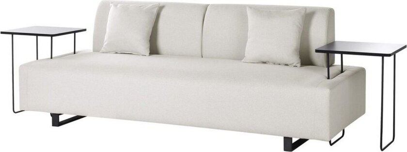 3-sitssoffa Beliani Sokna Beige, svart Beige\|\|Black