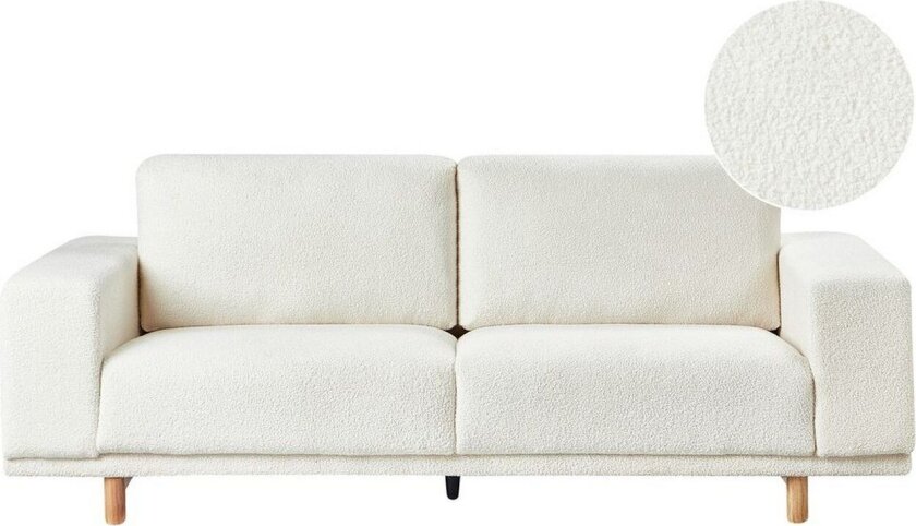 3-sitssoffa Beliani Nivala Blå White