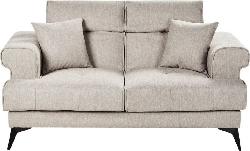 2-sitssoffa Beliani Skive Beige Beige