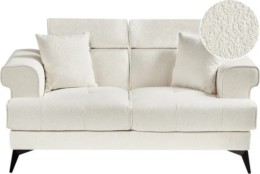 2-sitssoffa Beliani Skive Beige White\|\|Black