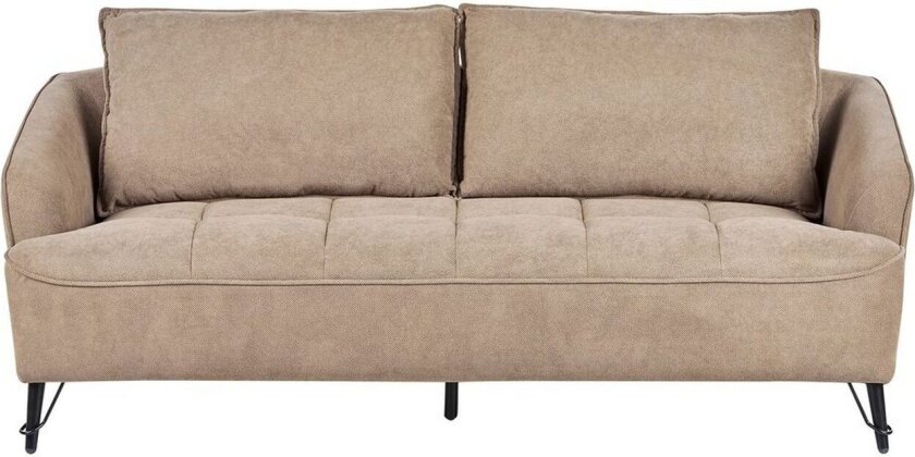 3-sitssoffa Beliani Hobro Brun, Svart Brown\|\|Black