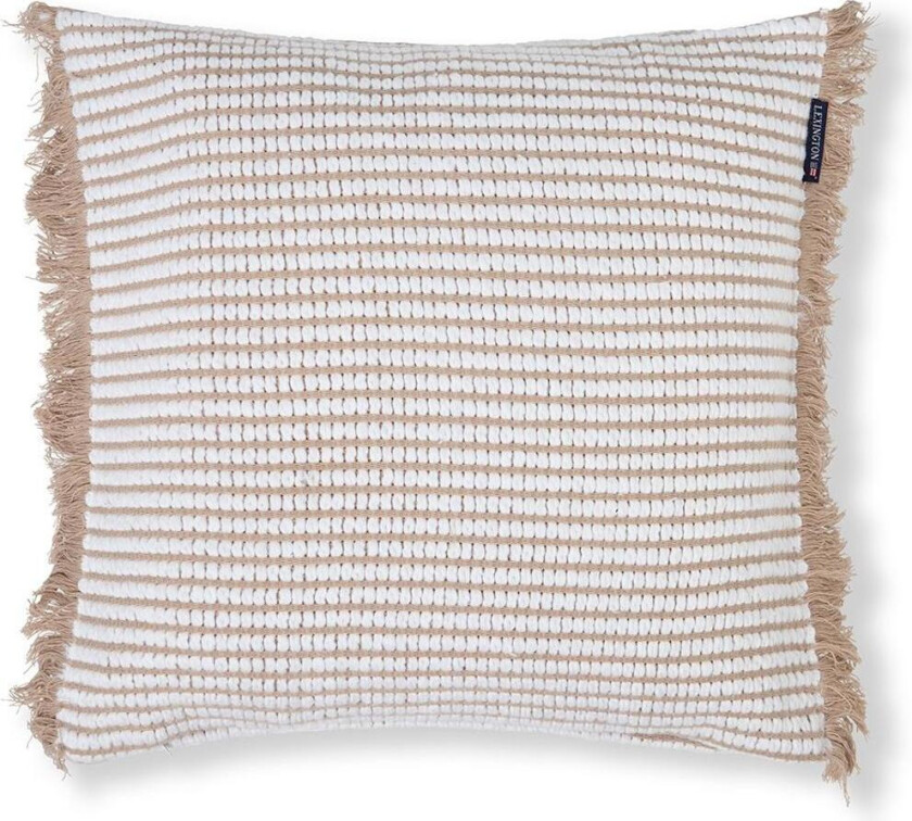 Putetrekk Heavy-Striped Beige 50x50