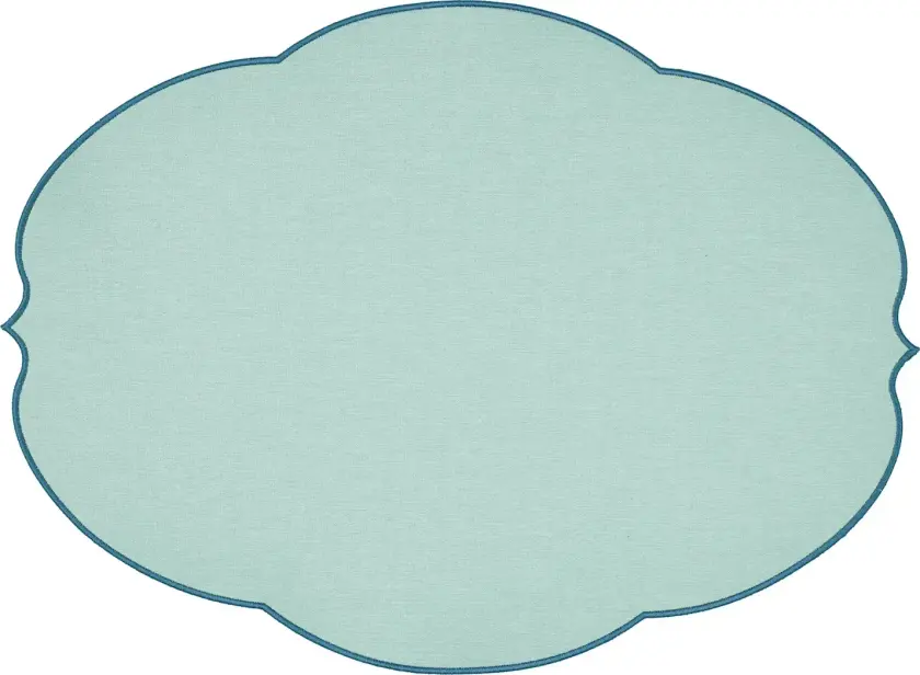 Flowers spisebrikke Dusty light blue