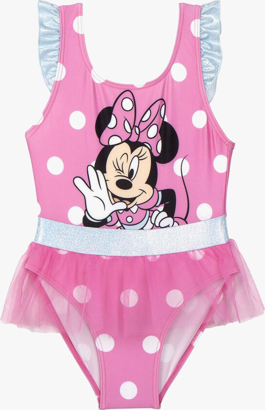 Badedrakt, Rosa, 98-104 - Badetøy - Elastan,Polyester