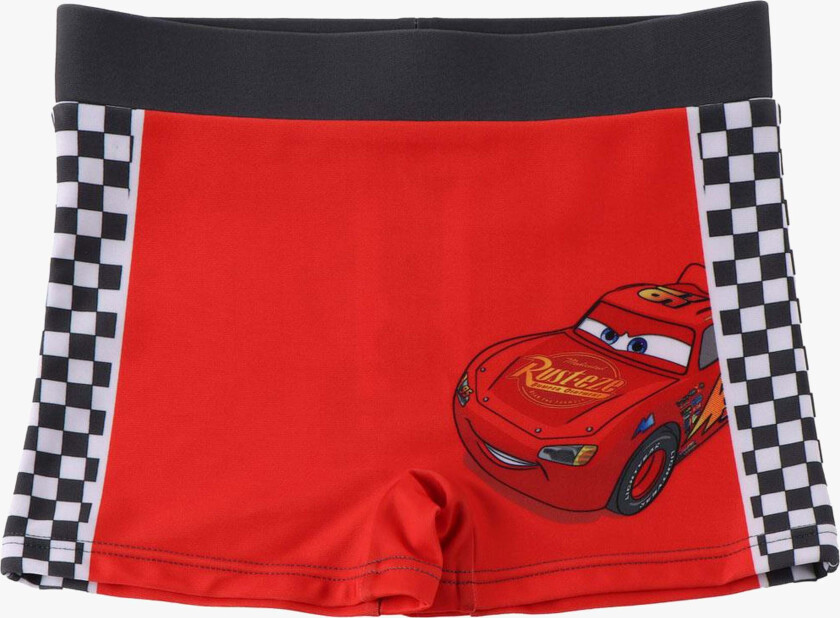 Badeshorts, Rød, 110-116 - Badetøy - Elastan,Polyester