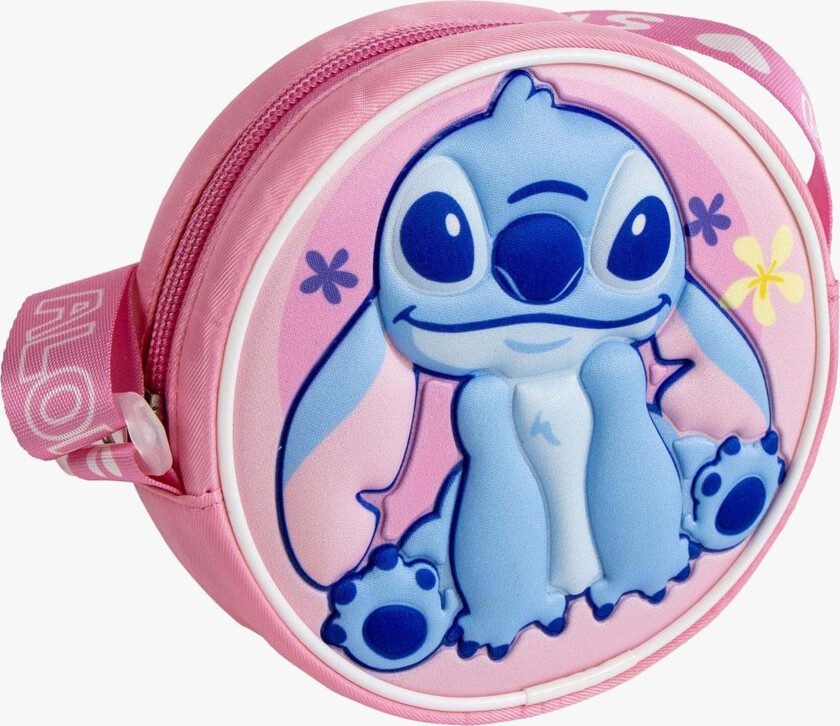 Disney Stitch 3D Skulderveske, Rosa - Skuldervesker - 100% Polyester