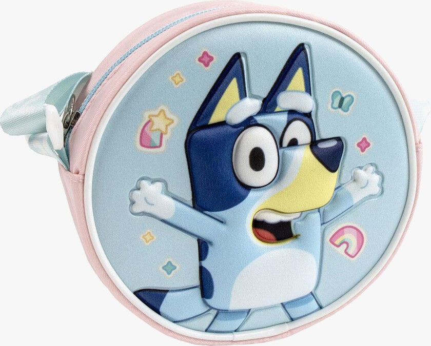 3D Skulderveske, Blå - Skuldervesker - 100% Polyester