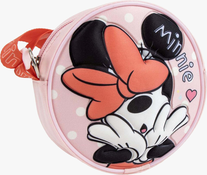3D Skulderveske, Rosa - Skuldervesker - 100% Polyester