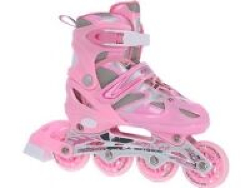 NH18366A rulleskøyter med utskiftbar, justerbar løper, rosa, størrelse 39-42