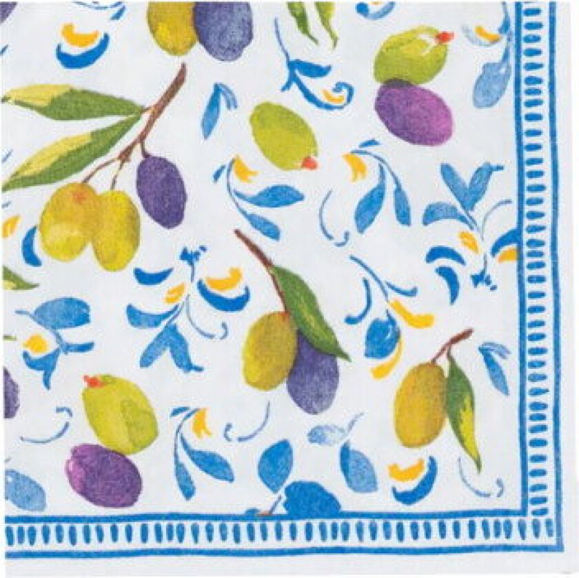 Mediterranean Blue servietter 20-pakning