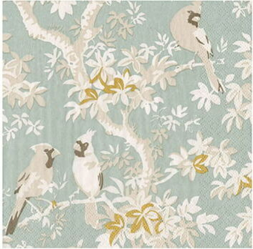 Scenic Songbirds serviett blå 20-pk