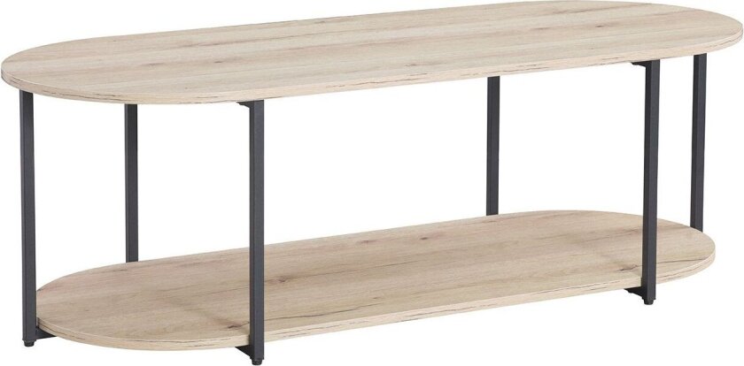 Sofabord HOME4YOU Hannes 120x52x40 cm rustikk melamin - Brun