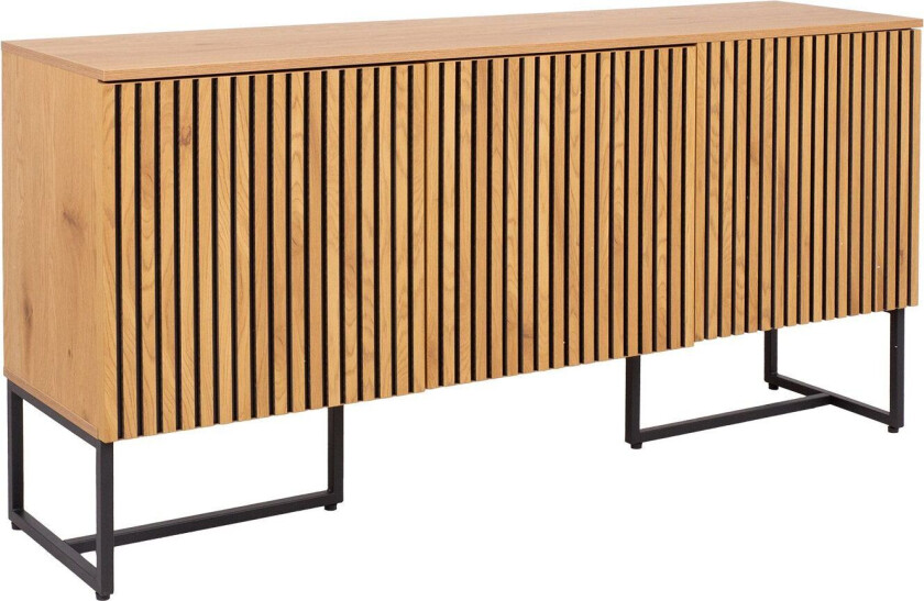 Skjenk HOME4YOU Hampton 160x40x80 cm Melamin med eikebark - eikebark