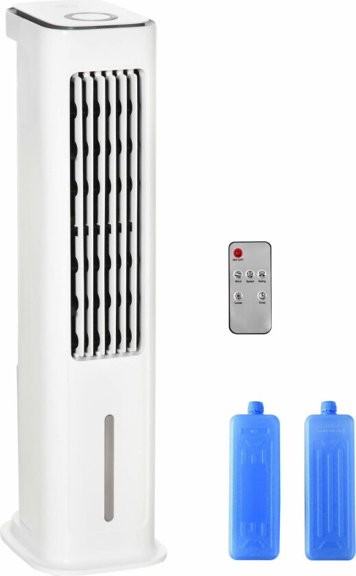 Bilde av 2-i-1 luftkjøler med 5 liters tank, timer og fjernkontroll
