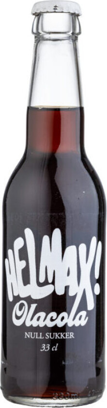 Olacola Helmaks! 33cl Sukkerfri Glassflaske