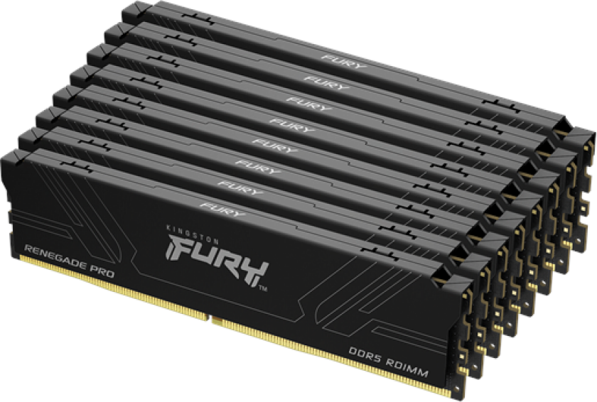 FURY Renegade Pro DDR5-7200 - 128GB - CL38 - Octa Channel (8 pcs) - AMD EXPO & Intel EXPO - Svart