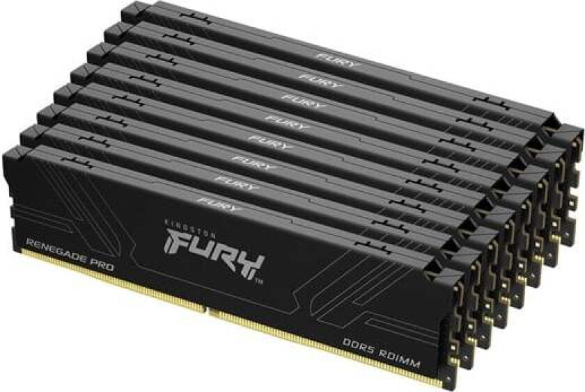 FURY Renegade Pro DDR5-7600 - 128GB - CL40 - Octa Channel (8 pcs) - AMD EXPO & Intel EXPO - Svart