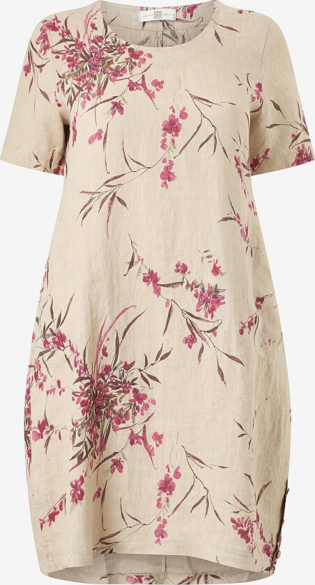 Kjole i lin pnHeylee - Beige