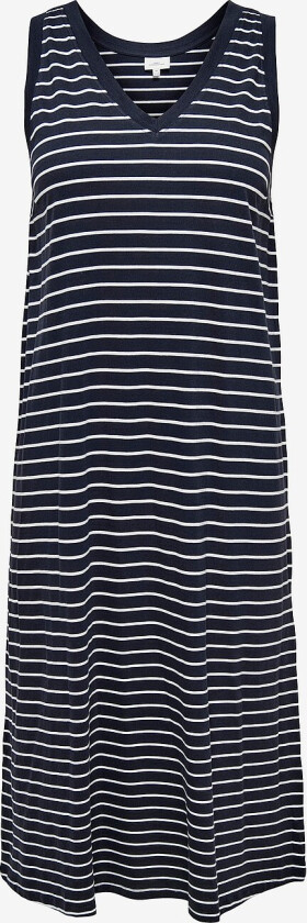 Kjole carMay Life S/L Calf V-neck Dress - Blå