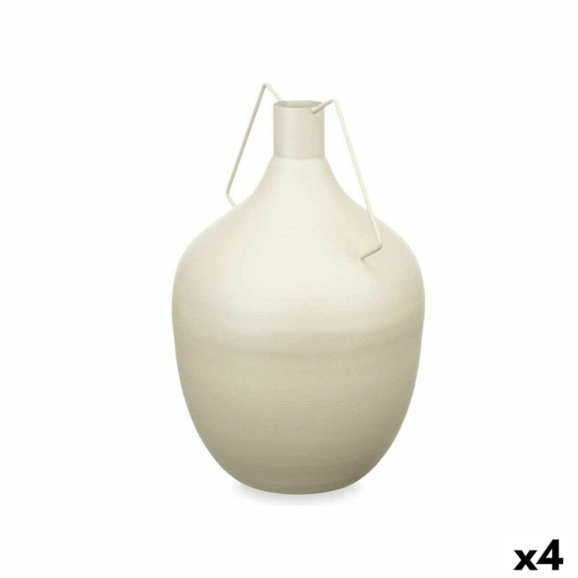 Vase Karaffel Lysebrun Stål 22 x 43 x 22 cm (4 enheter)
