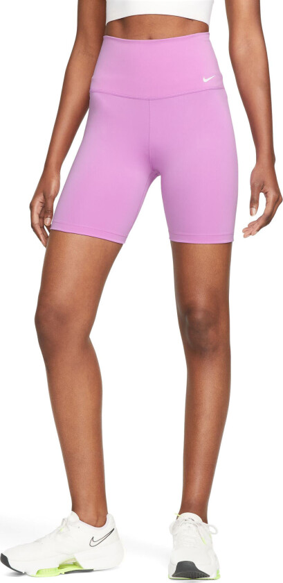 One Dri-Fit High Waist 7" Shorts Dame Rush Fuchsia/White L