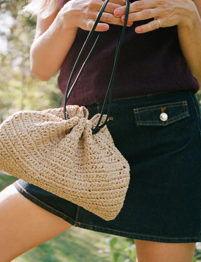 Day Crochet Handbag - Beige - ONE SIZE